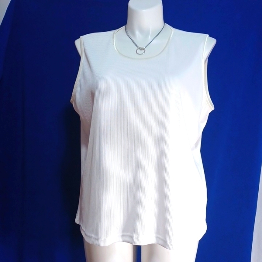 ALLISON DALEY PLUS SIZE 3X IN A BEAUTIFUL WHITE POLYESTER